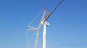 金風(fēng)科技在美最大容量風(fēng)電項(xiàng)目完成吊裝