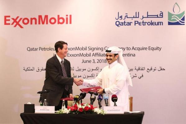 卡塔爾石油公司與埃克森美孚就阿根廷頁(yè)巖氣股權(quán)簽署協(xié)議