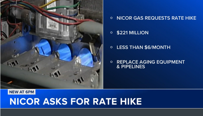 美國尼科天然氣公司向伊利諾伊州提交2.21億美元的新漲價申請